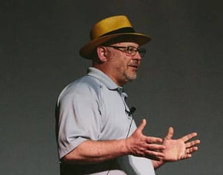 Bruce speaking at the Small Giants Summit